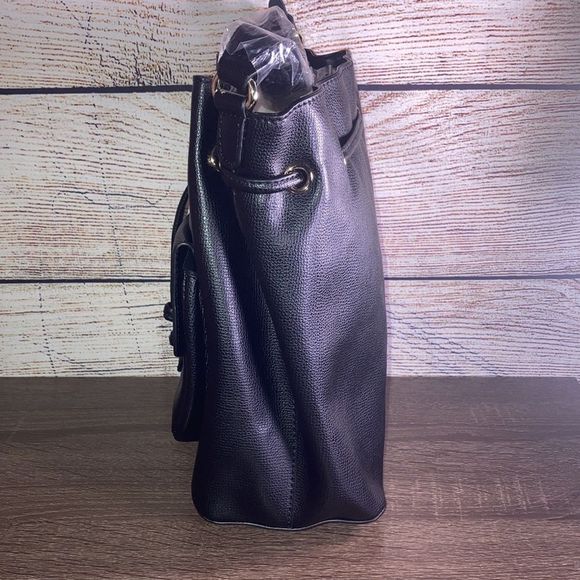 NWT Real Simple Style Black Saddle Bag - Picture 2 of 13